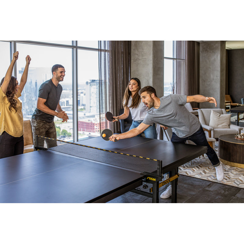 Stiga Onyx Indoor Table Tennis Table With Tournament Grade Net Set